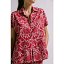 BLUSA LUNA FLOR DECO ROJO 